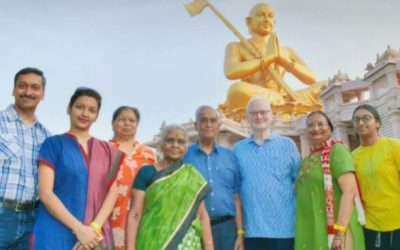 YOUNGER, OLDER ALL TAKING BLESSINGS OF BHAGAVAN RAMANUJA